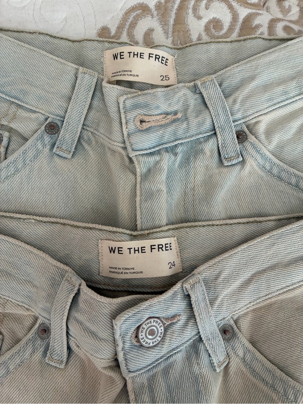 NWOT We The Free Long Barrel shorts (LIGHT BLUE) 🔥 - Picture 4 of 4